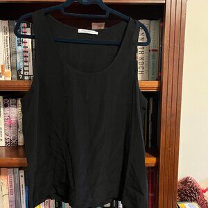 Black Silk XL Tank Top